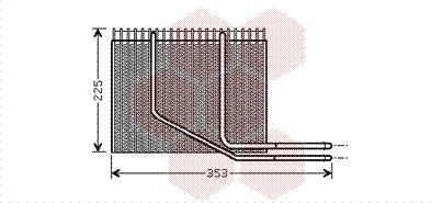 Van Wezel 4300V353 - Випарник, кондиціонер autozip.com.ua