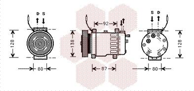 Van Wezel 4700K052 - Компресор, кондиціонер autozip.com.ua