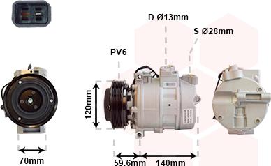 Van Wezel 4700K065 - Компресор, кондиціонер autozip.com.ua