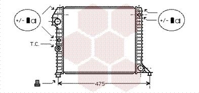 Van Wezel 59002056 - Радіатор, охолодження двигуна autozip.com.ua