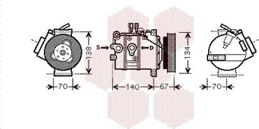 Van Wezel 5900K142 - Компресор, кондиціонер autozip.com.ua