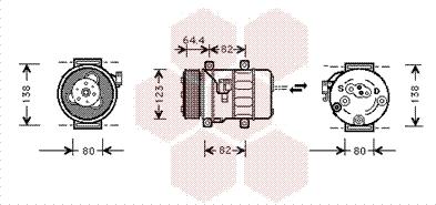 Van Wezel 5900K113 - Компресор, кондиціонер autozip.com.ua