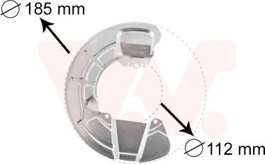 Van Wezel 5930371 - Відбивач, диск гальмівного механізму autozip.com.ua