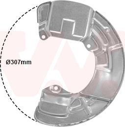 Van Wezel 5920372 - Відбивач, диск гальмівного механізму autozip.com.ua