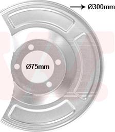 Van Wezel 5420373 - Відбивач, диск гальмівного механізму autozip.com.ua