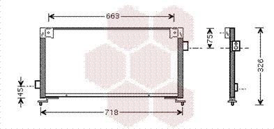 Van Wezel 51005044 - Конденсатор, кондиціонер autozip.com.ua