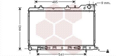 Van Wezel 51002054 - Радіатор, охолодження двигуна autozip.com.ua