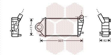 Van Wezel 58004194 - Интеркулер autozip.com.ua