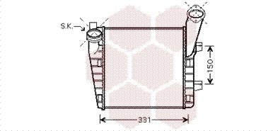 Van Wezel 58004235 - Интеркулер autozip.com.ua