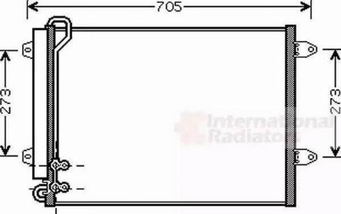 Ava Quality Cooling VWA5323 - Конденсатор, кондиціонер autozip.com.ua