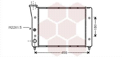 Van Wezel 58002083 - Радіатор, охолодження двигуна autozip.com.ua