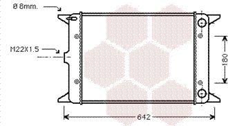 Van Wezel 58002023 - Радіатор, охолодження двигуна autozip.com.ua