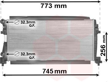 Van Wezel 58002340 - Радіатор, охолодження двигуна autozip.com.ua