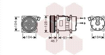 Van Wezel 5800K309 - Компресор, кондиціонер autozip.com.ua