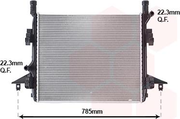 Van Wezel 58012736 - Радіатор, охолодження двигуна autozip.com.ua