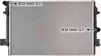 Van Wezel 58012726 - Радіатор, охолодження двигуна autozip.com.ua