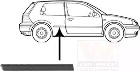 Van Wezel 5888430 - Облицювання / захисна накладка, боковина autozip.com.ua