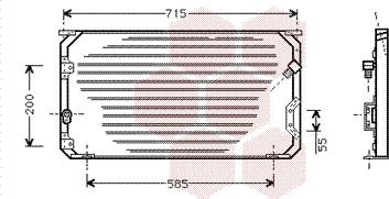 Van Wezel 53005190 - Конденсатор, кондиціонер autozip.com.ua