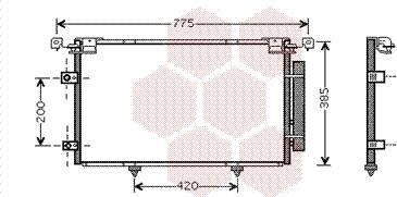 Van Wezel 53005319 - Конденсатор, кондиціонер autozip.com.ua