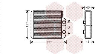 Van Wezel 53006368 - Теплообмінник, опалення салону autozip.com.ua