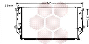 Van Wezel 53002401 - Радіатор, охолодження двигуна autozip.com.ua