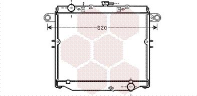 Van Wezel 53002477 - Радіатор, охолодження двигуна autozip.com.ua