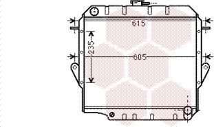 Van Wezel 53002571 - Радіатор, охолодження двигуна autozip.com.ua