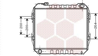 Van Wezel 53002164 - Радіатор, охолодження двигуна autozip.com.ua