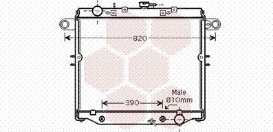 Van Wezel 53002329 - Радіатор, охолодження двигуна autozip.com.ua