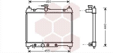 Van Wezel 53002287 - Радіатор, охолодження двигуна autozip.com.ua