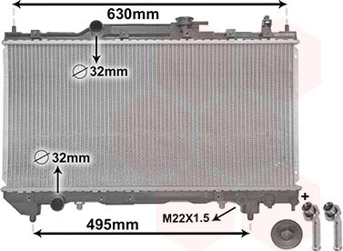 Van Wezel 53002238 - Радіатор, охолодження двигуна autozip.com.ua