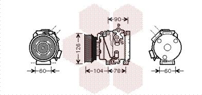 Van Wezel 5300K449 - Компресор, кондиціонер autozip.com.ua