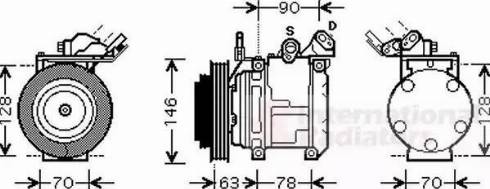 Van Wezel 5300K442 - Компресор, кондиціонер autozip.com.ua