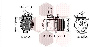Van Wezel 5300K388 - Компресор, кондиціонер autozip.com.ua
