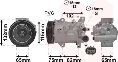 Van Wezel 5301K701 - Компресор, кондиціонер autozip.com.ua