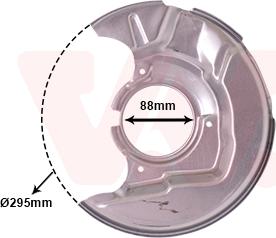 Van Wezel 5385371 - Відбивач, диск гальмівного механізму autozip.com.ua