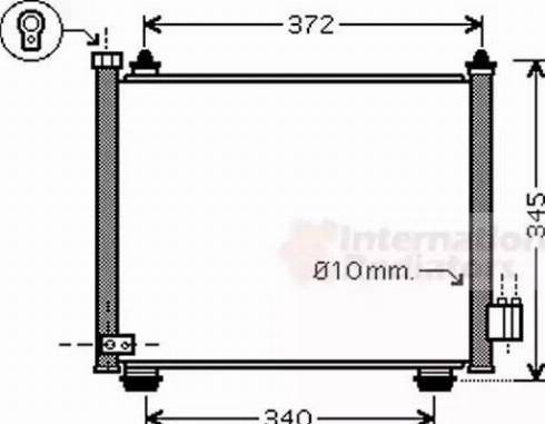 Van Wezel 52005089 - Конденсатор, кондиціонер autozip.com.ua