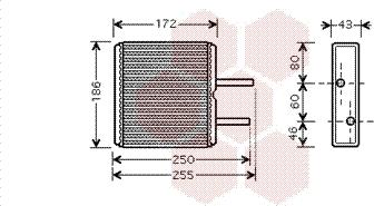 Van Wezel 52006080 - Теплообмінник, опалення салону autozip.com.ua