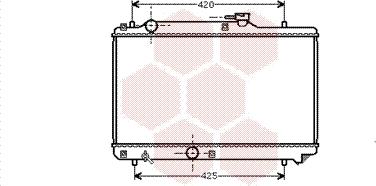 Van Wezel 52002035 - Радіатор, охолодження двигуна autozip.com.ua