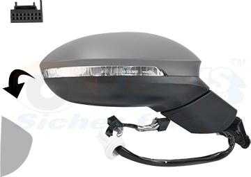 Van Wezel 5711808 - Зовнішнє дзеркало autozip.com.ua
