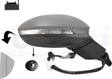 Van Wezel 5711816 - Зовнішнє дзеркало autozip.com.ua