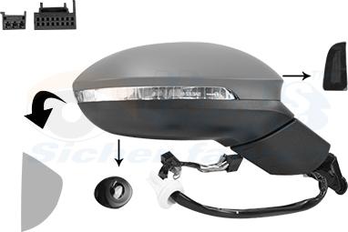 Van Wezel 5711828 - Зовнішнє дзеркало autozip.com.ua