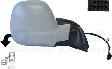 Van Wezel 0991828 - Зовнішнє дзеркало autozip.com.ua