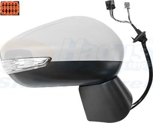 Van Wezel 0949816 - Зовнішнє дзеркало autozip.com.ua
