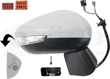 Van Wezel 0949828 - Зовнішнє дзеркало autozip.com.ua