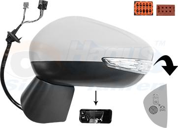 Van Wezel 0949827 - Зовнішнє дзеркало autozip.com.ua