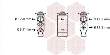 Van Wezel 09001244 - Розширювальний клапан, кондиціонер autozip.com.ua