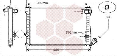 Van Wezel 09002165 - Радіатор, охолодження двигуна autozip.com.ua