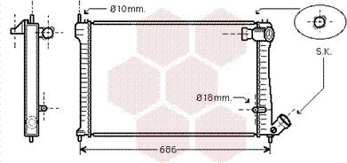 Van Wezel 09002101 - Радіатор, охолодження двигуна autozip.com.ua