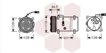 Van Wezel 0900K158 - Компресор, кондиціонер autozip.com.ua